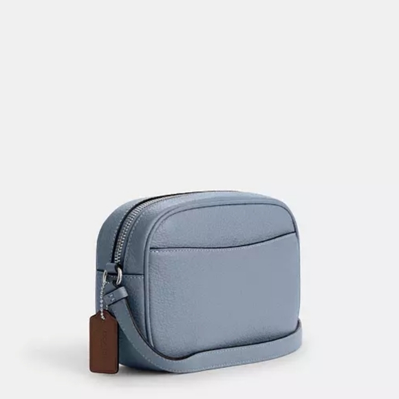 New! Mini Jamie Camera Bag with Coach Stripe in Grey Mist Multi - Picture 3 of 5